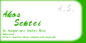 akos septei business card