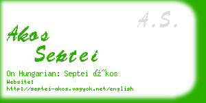 akos septei business card